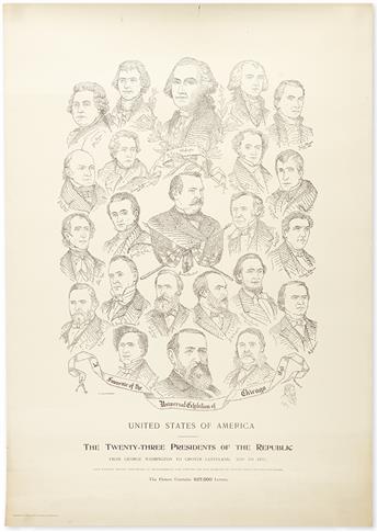 (PRESIDENTS--1893.) A Souvenir of the Universal Exhibition of Chicago, 1893: The Twenty-Three Presidents of the Republic.